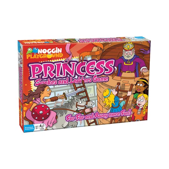 Noggin Playground Princess Snakes and Ladders Game, One Size, Multiple Colors